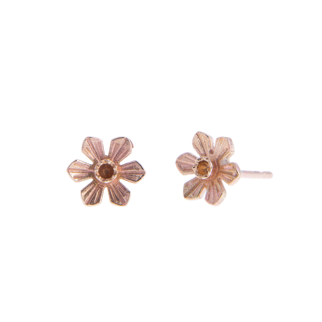 Daffodil Stud Earrings – 9ct Gold – Janglerins